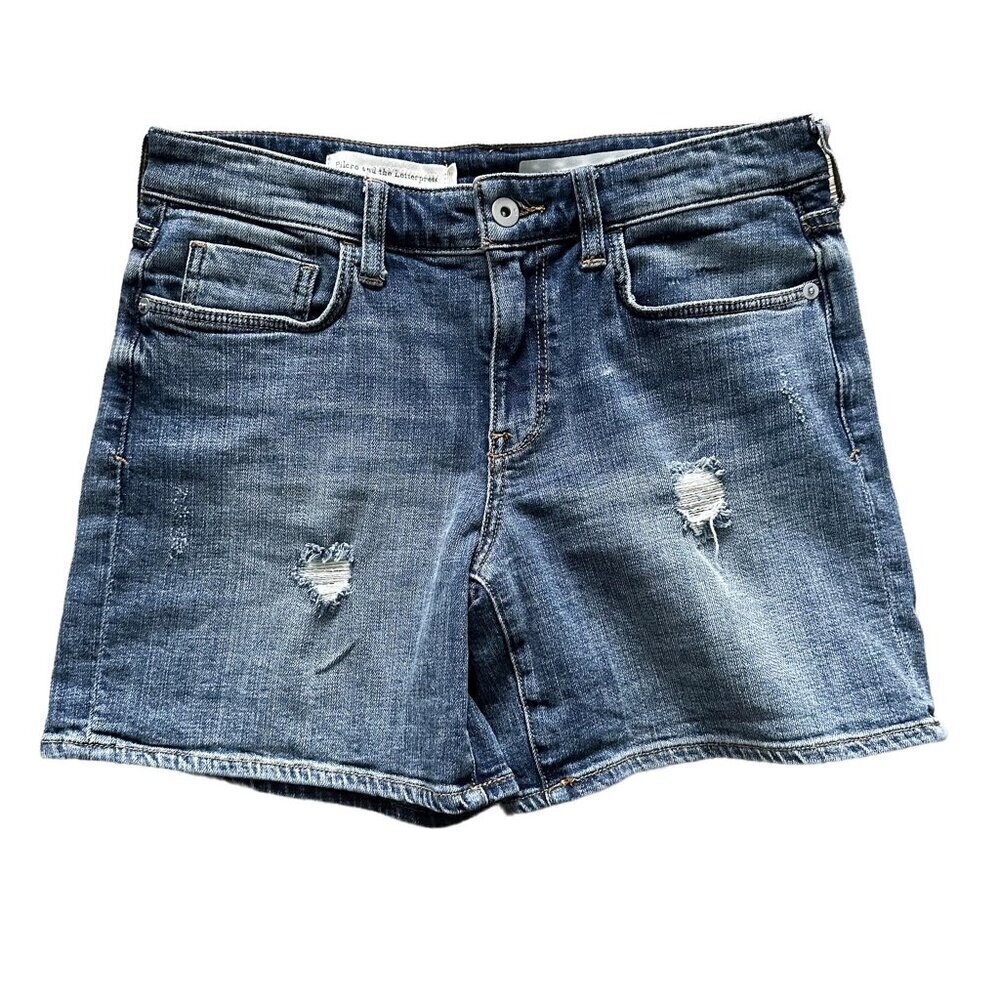 Anthropologie Pilcro Mid-Rise Slim Boyfriend Denim Shorts